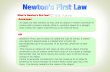 Newton's first law ,Net force, inertia ,equilibirum