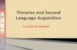 Lecture 7. theories explaining second language (2)
