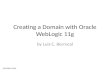 Creating a Domain with Oracle WebLogic 11g