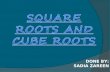 Square roots and cube roots