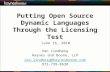Putting Open Source Dynamic Languages through the Licensing Test: A guide to most popular licenses and their implications