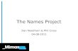Dan Needham & Phil Cross (mimas) – Names Project