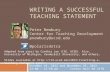 Teaching statement workshop