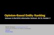 Opinion-Based Entity Ranking
