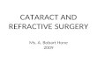 Cataract and refractive surgery