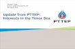 Montri Rawanchaikul - PTTEP - Update from PTTEP interests in the Timor Sea