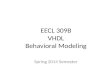 Behavioral modelling in VHDL
