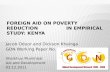 Foreign aid on poverty reduction