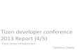 Tizen developer conference 2013 report 4