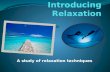 Introducing relaxation: a study of relaxation techniques
