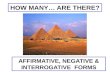 There is there are affirmative negative interrogative