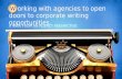 Opening doors to corporate writing opportunities
