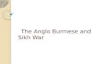 The Anglo Burmese and sikh war