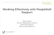 Working Effectively with PeopleSoft Support