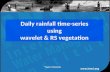 Daily rainfall time-series using wavelet and rs vegetation