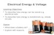 Y8 Electricity 01 electrical energy & voltage