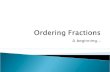 Ordering Fractions