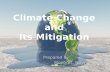 Climate change and its mitigation