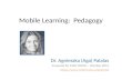 M4D m-Learning MOOC video2: Mobile learning pedagogy A-Palalas