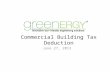 179D Commercial Building Energy Efficient Tax Deduction