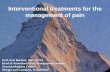 Interventional treatment in pain control