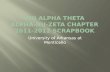 Phi Alpha Theta: Alpha-Nu-Zeta Chapter 2011-2012 Scrapbook