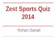 Zest 2014 Sports Quiz at COEP - Mains
