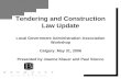 Tendering and Construction Law Update