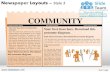 Newspaper layouts style design 2 powerpoint ppt templates.