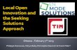 2013 02-07 local open innovation and the seeking solutions approach - tim lecture draft v1