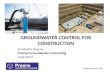 Groundwater Control for Construction