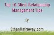 Top 10 Client Relationship Management Tips