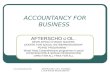 21 August Accountancy For Business