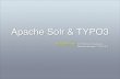 Apache Solr for TYPO3 at TYPO3 Usergroup Day Netherlands