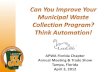 Can You Improve your Municipal Waste Collection Program?  Think Automation! 04.03.12