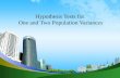 Hypothesis tests for one and two population variances ppt @ bec doms