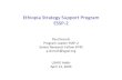 Ethiopia Strategy Support Program-II Presentation (ESSP-II)
