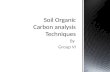 Soil organic carbon analysis techniques