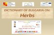 Dictionary of Bulgaria