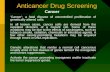 Anticancer drug screening