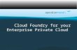 Cloud Foundry for your Enterprise Private Cloud