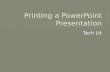 Printing a PowerPoint Presentation from Blackboard