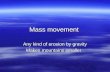 8 1  mass movement