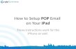 Ipad email setup