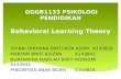 Behaviourism Learning Theory