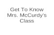 Get To Know My Class Mccurdy