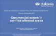 Commercial actors in conflict-affected areas