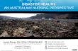 Disaster health: An Australian nursing perspective