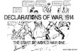 World War One - Declarations of War Timeline