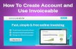 How To Create an Account and Use Invoiceable